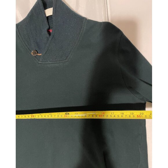 Ted Baker Men's Shawl Collar Sweater Size 5 Cotton Modal Blend Button Detail - Picture 13 of 15